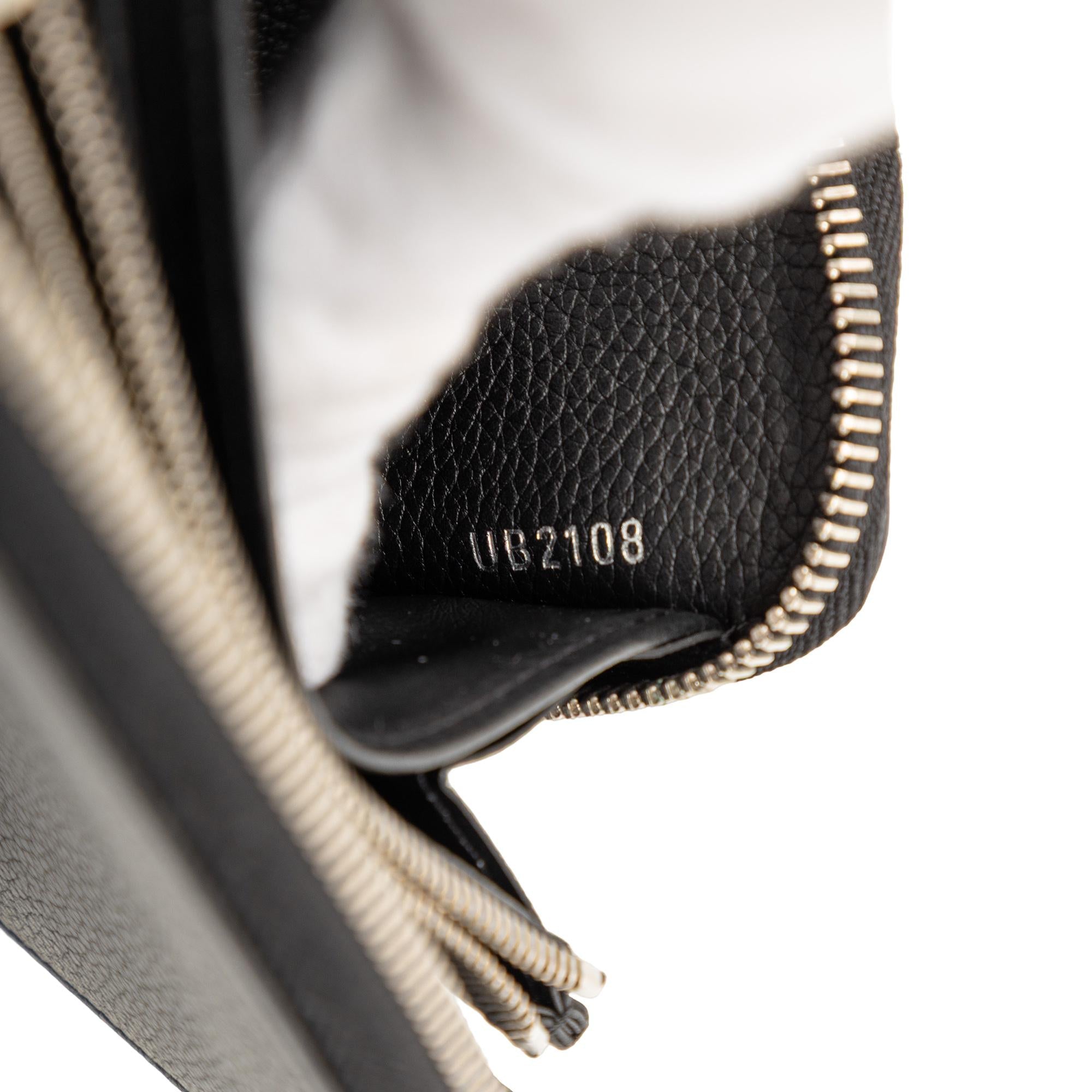 Louis Vuitton Leather Lockme Zippy Wallet