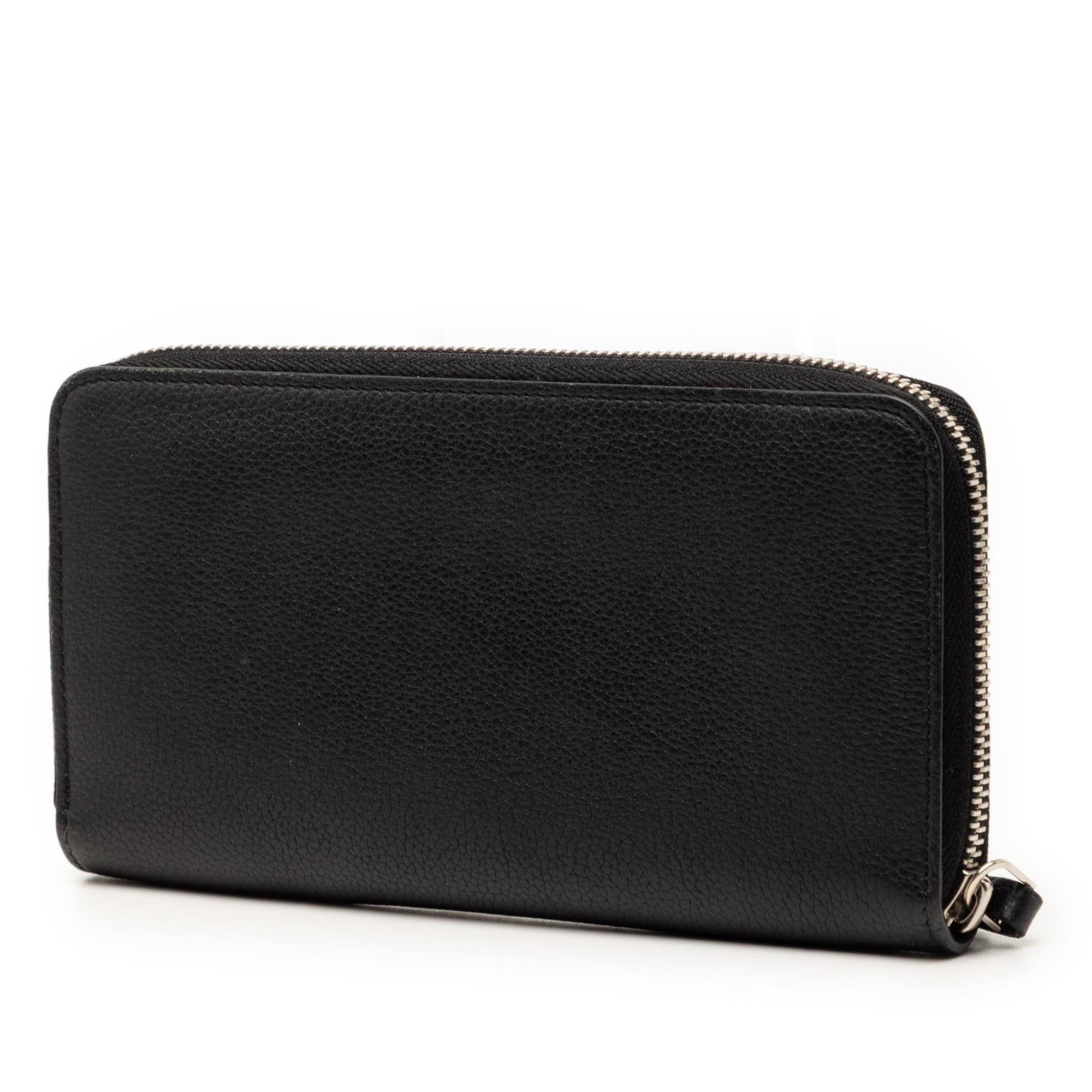 Louis Vuitton Leather Lockme Zippy Wallet