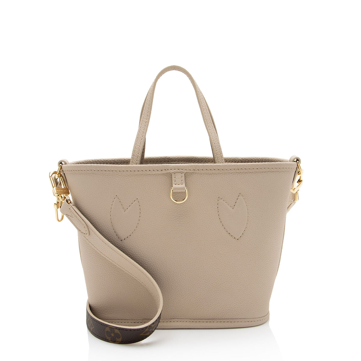 Louis Vuitton Leather Monogram Canvas Neverfull Inside Out Bandouliere BB Tote