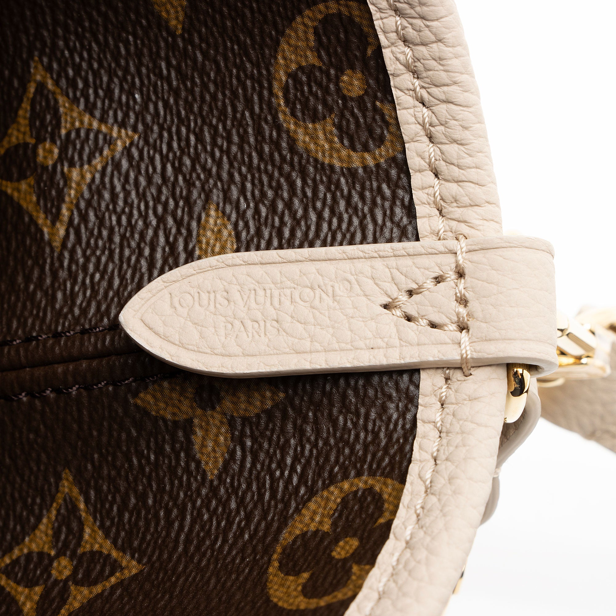 Louis Vuitton Leather Monogram Canvas Neverfull Inside Out Bandouliere BB Tote
