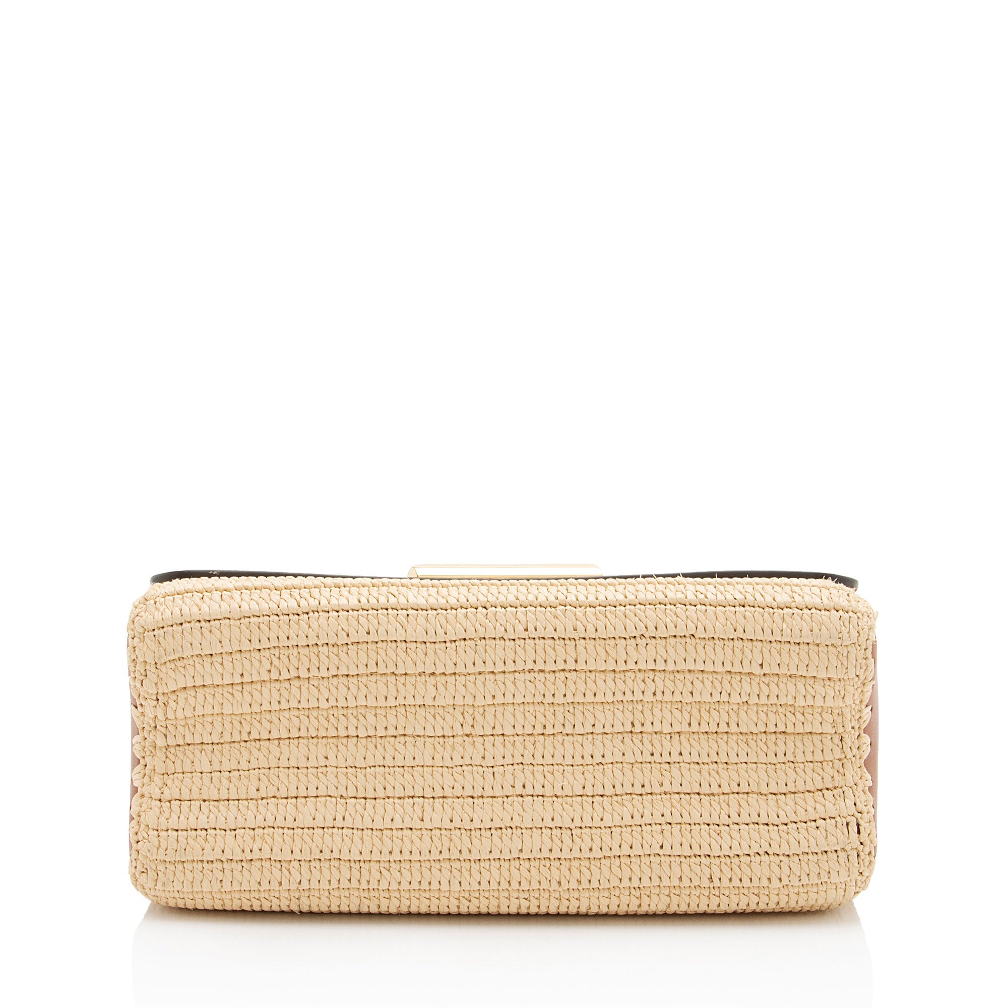 Louis Vuitton Leather Raffia Twist MM Shoulder bag