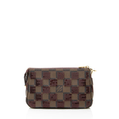 Louis Vuitton Limited Edition Damier Ebene Paillettes Mini Accessoires Pochette