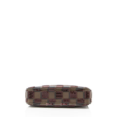Louis Vuitton Limited Edition Damier Ebene Paillettes Mini Accessoires Pochette