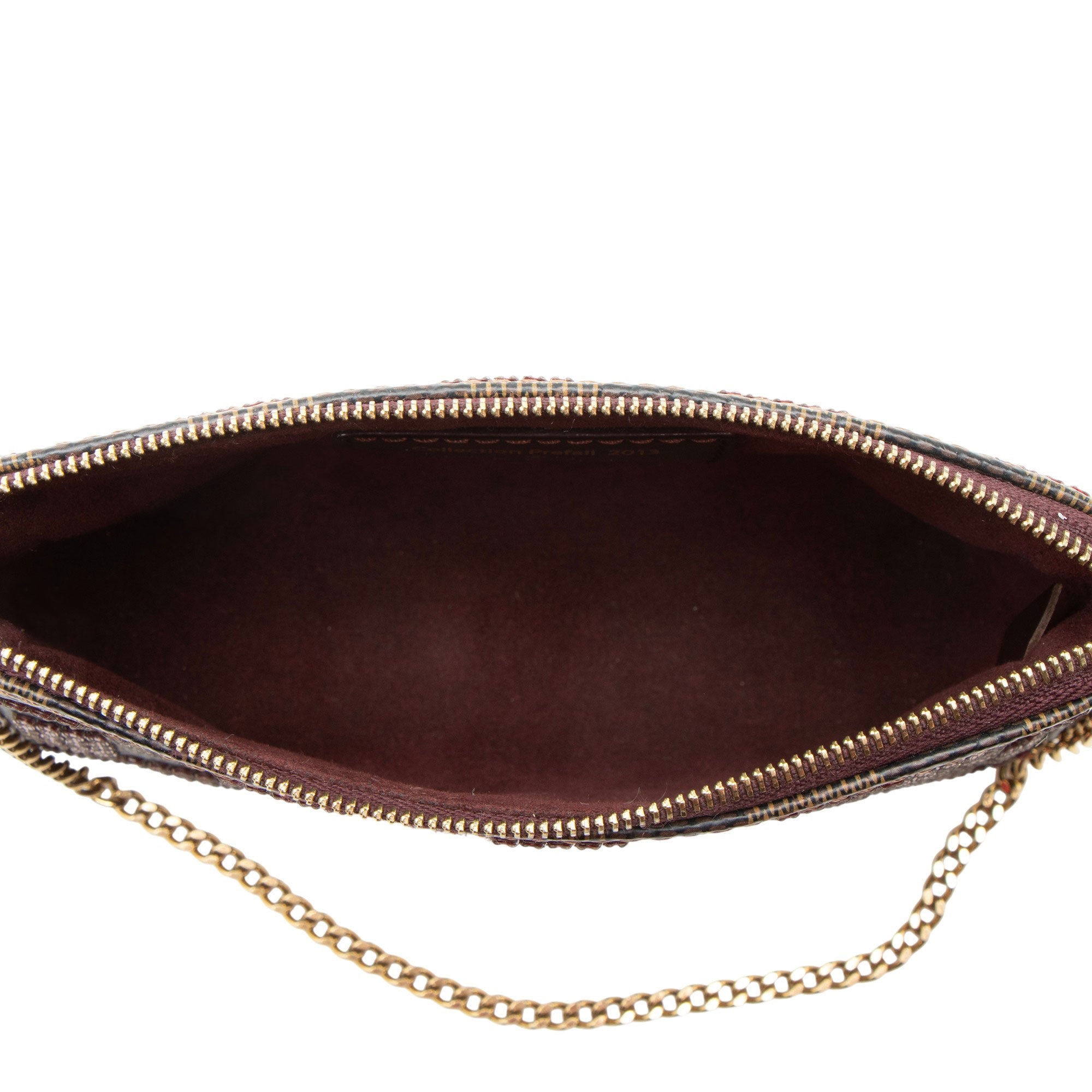 Louis Vuitton Limited Edition Damier Ebene Paillettes Mini Accessoires Pochette