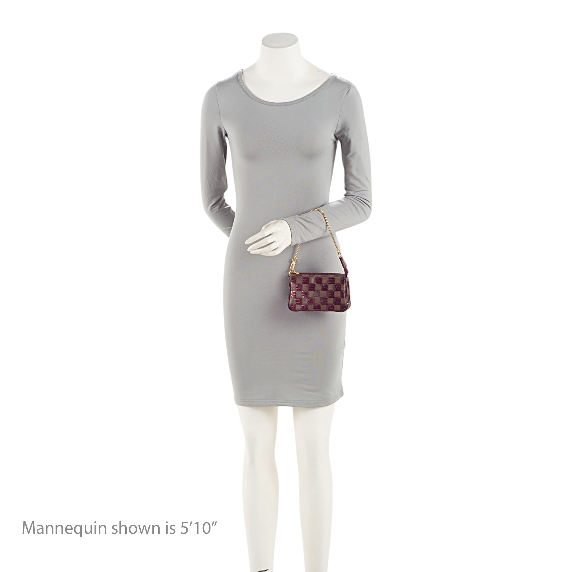 Louis Vuitton Limited Edition Damier Ebene Paillettes Mini Accessoires Pochette