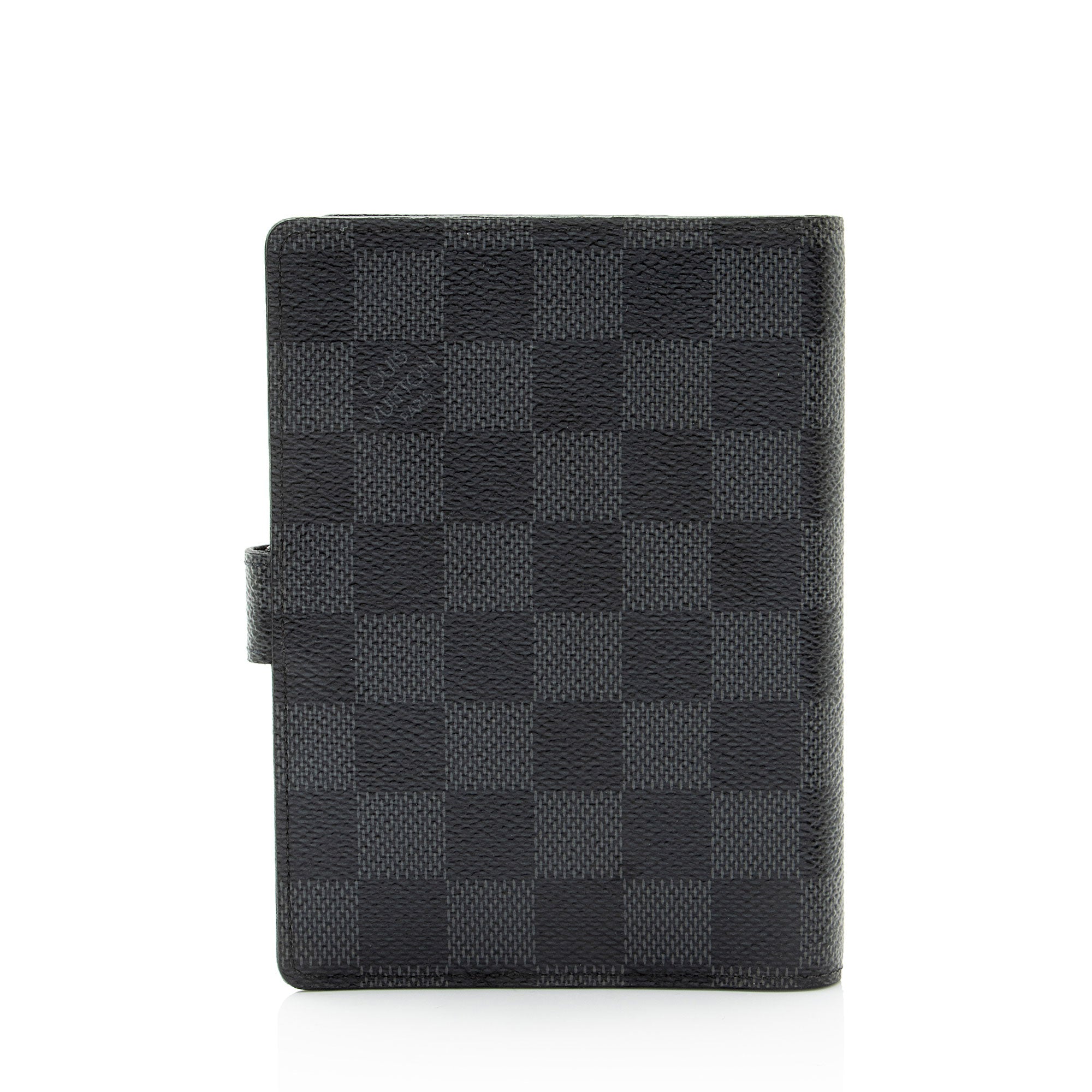 Louis Vuitton Limited Edition Damier Graphite Les Illustres Small Ring Agenda Cover
