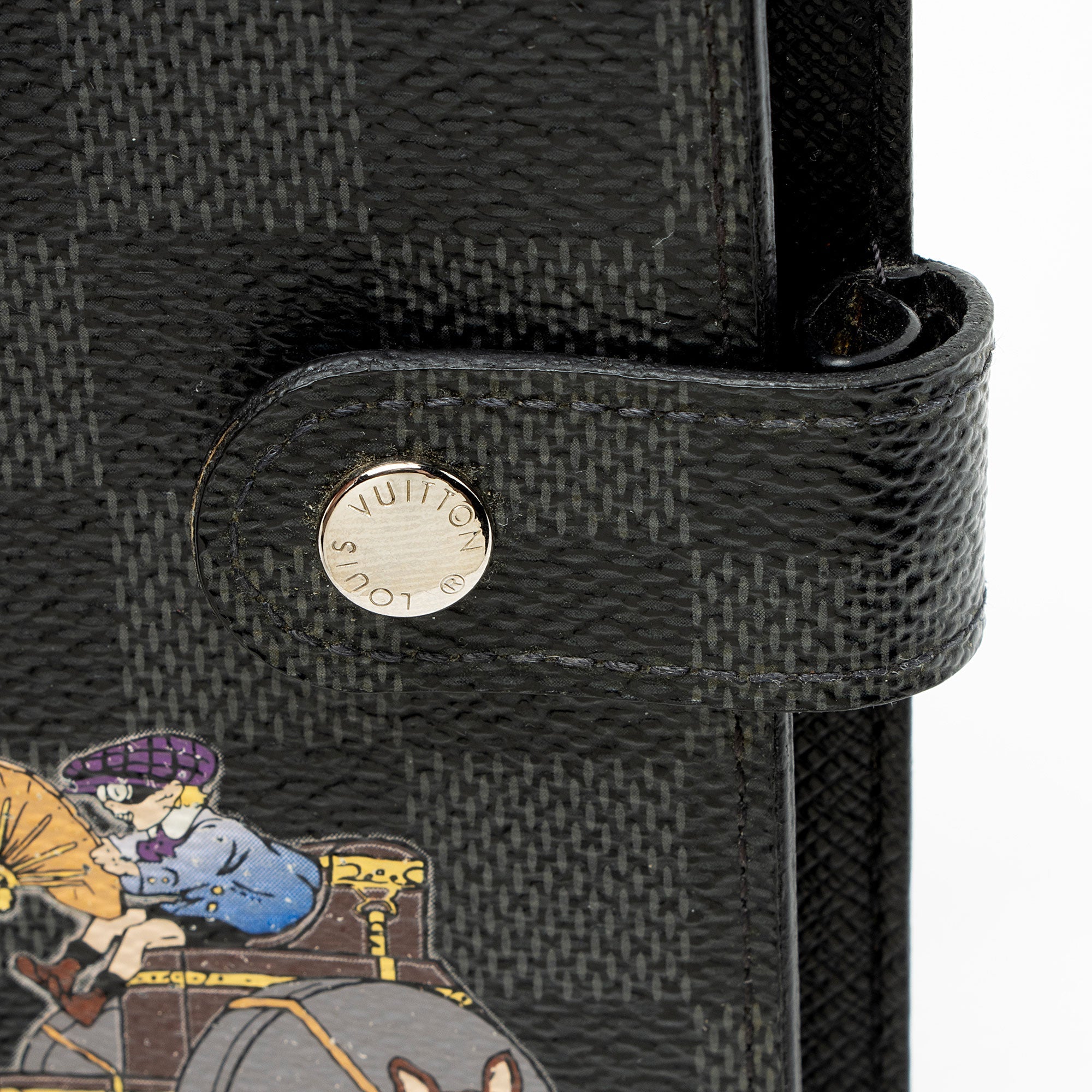 Louis Vuitton Limited Edition Damier Graphite Les Illustres Small Ring Agenda Cover