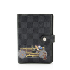 Louis Vuitton Limited Edition Damier Graphite Les Illustres Small Ring Agenda Cover