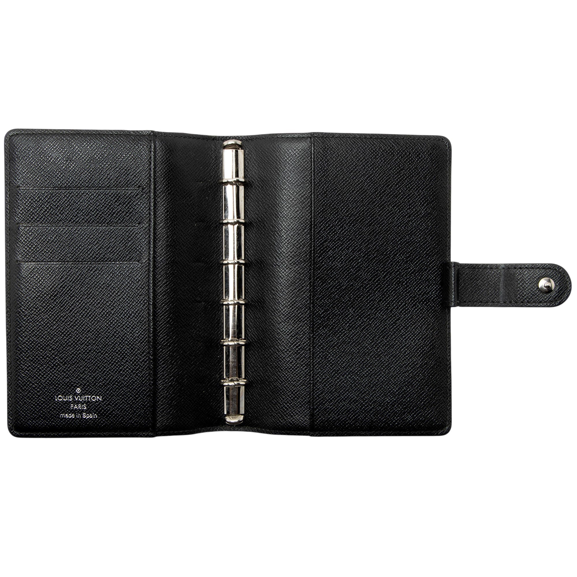 Louis Vuitton Limited Edition Damier Graphite Les Illustres Small Ring Agenda Cover