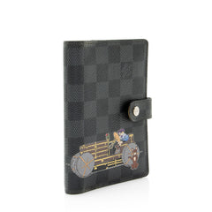 Louis Vuitton Limited Edition Damier Graphite Les Illustres Small Ring Agenda Cover