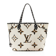 Louis Vuitton Limited Edition Giant Monogram Canvas Jungle Neverfull MM Tote