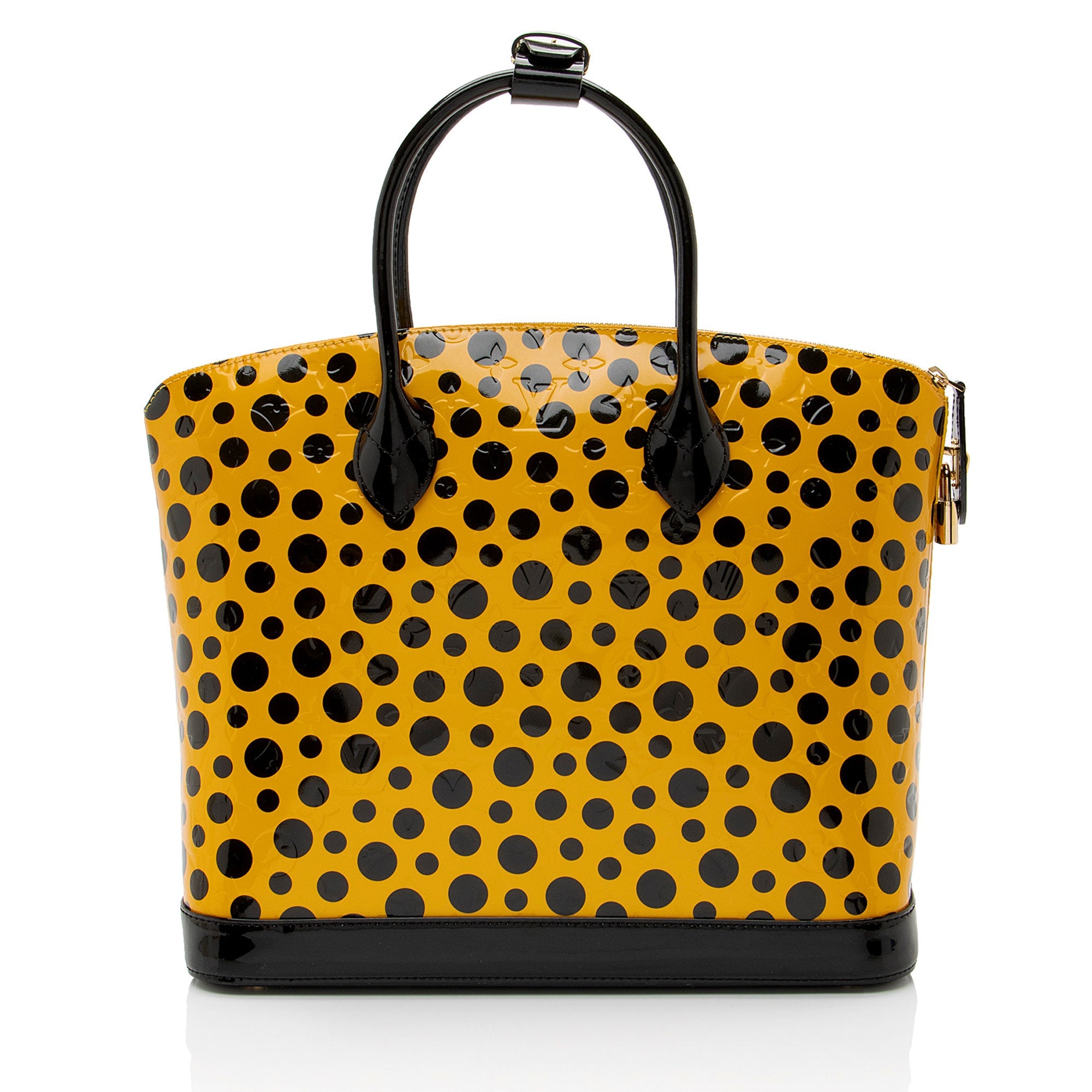 Louis Vuitton x YK Monogram Vernis Infinity Dots Lockit MM Satchel
