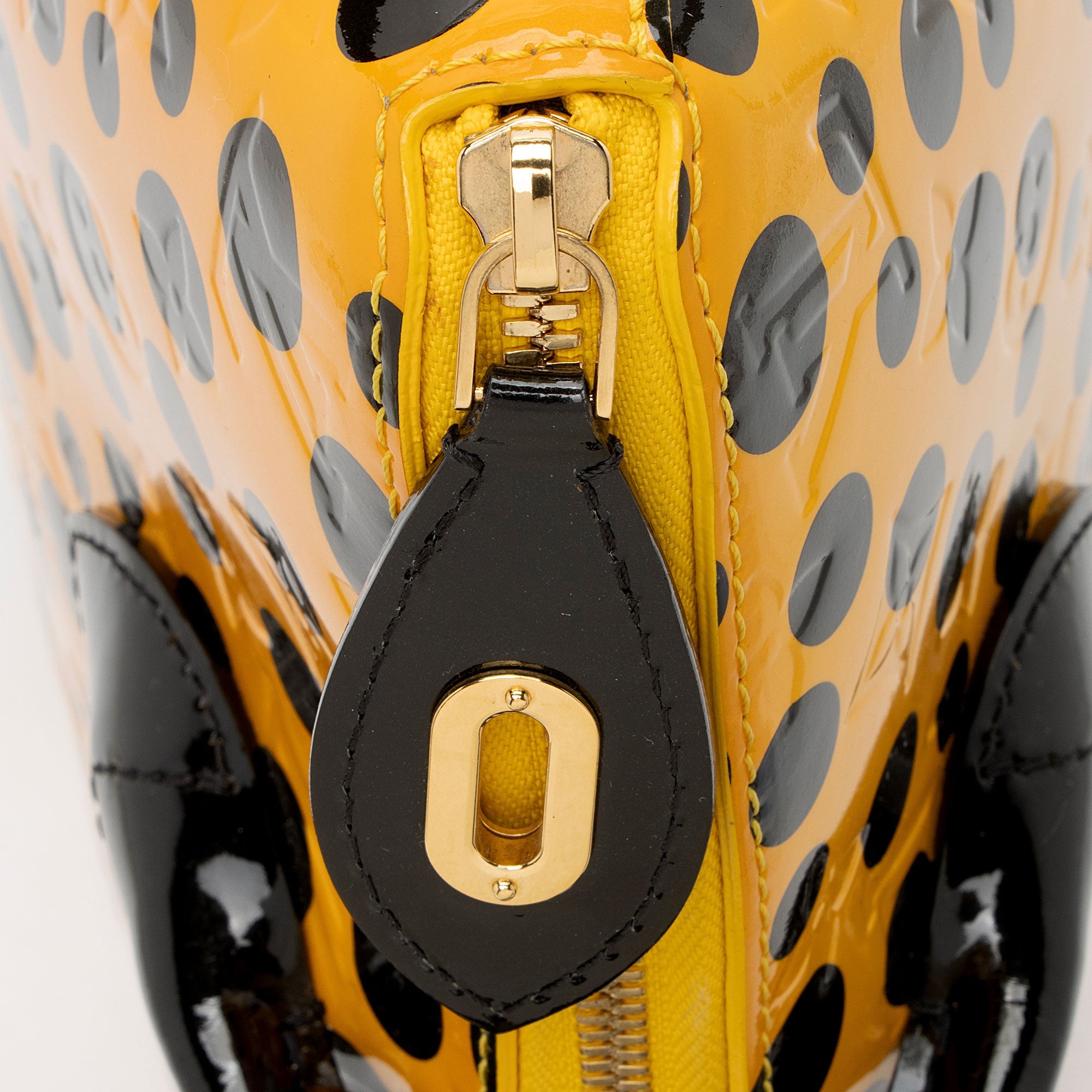 Louis Vuitton x YK Monogram Vernis Infinity Dots Lockit MM Satchel