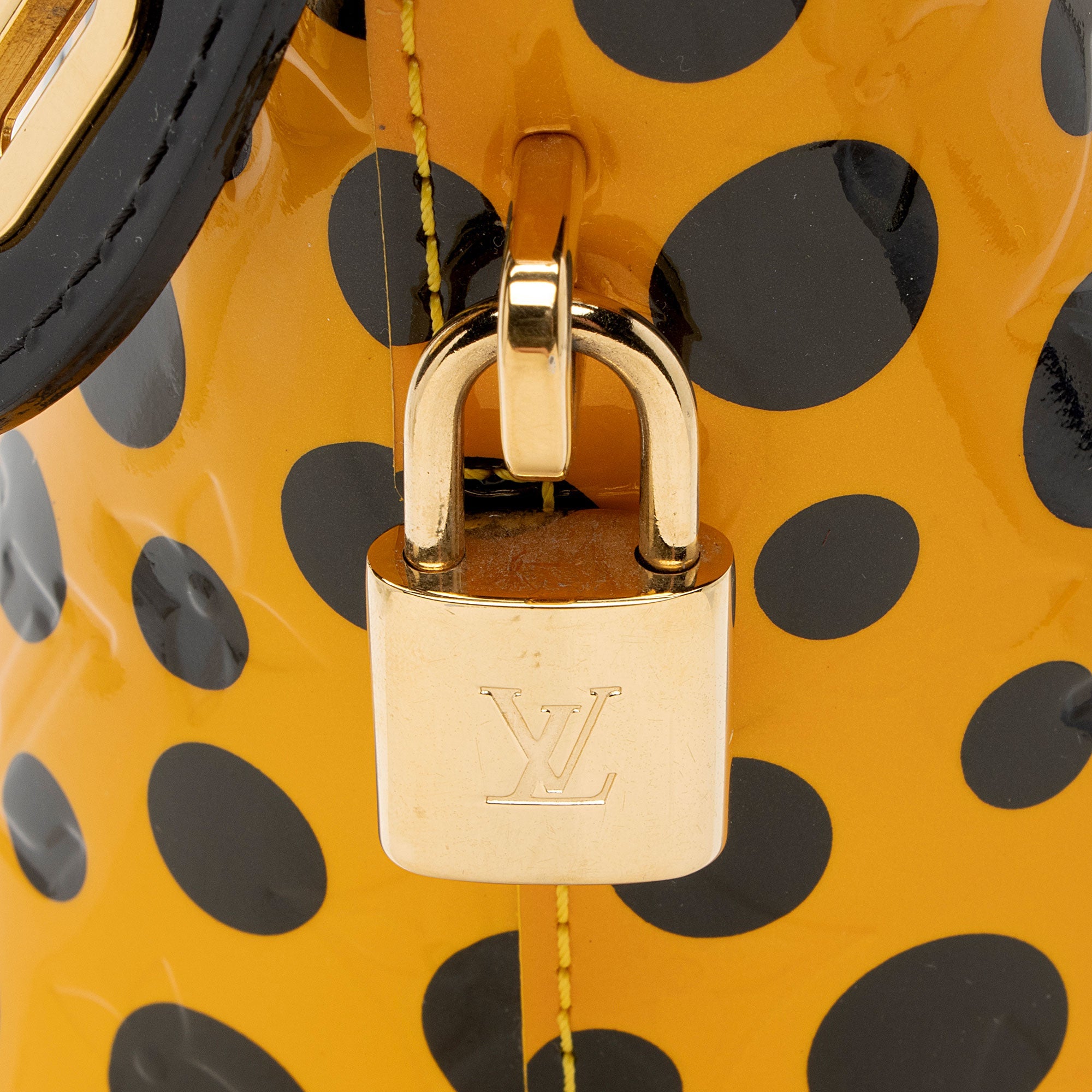 Louis Vuitton x YK Monogram Vernis Infinity Dots Lockit MM Satchel