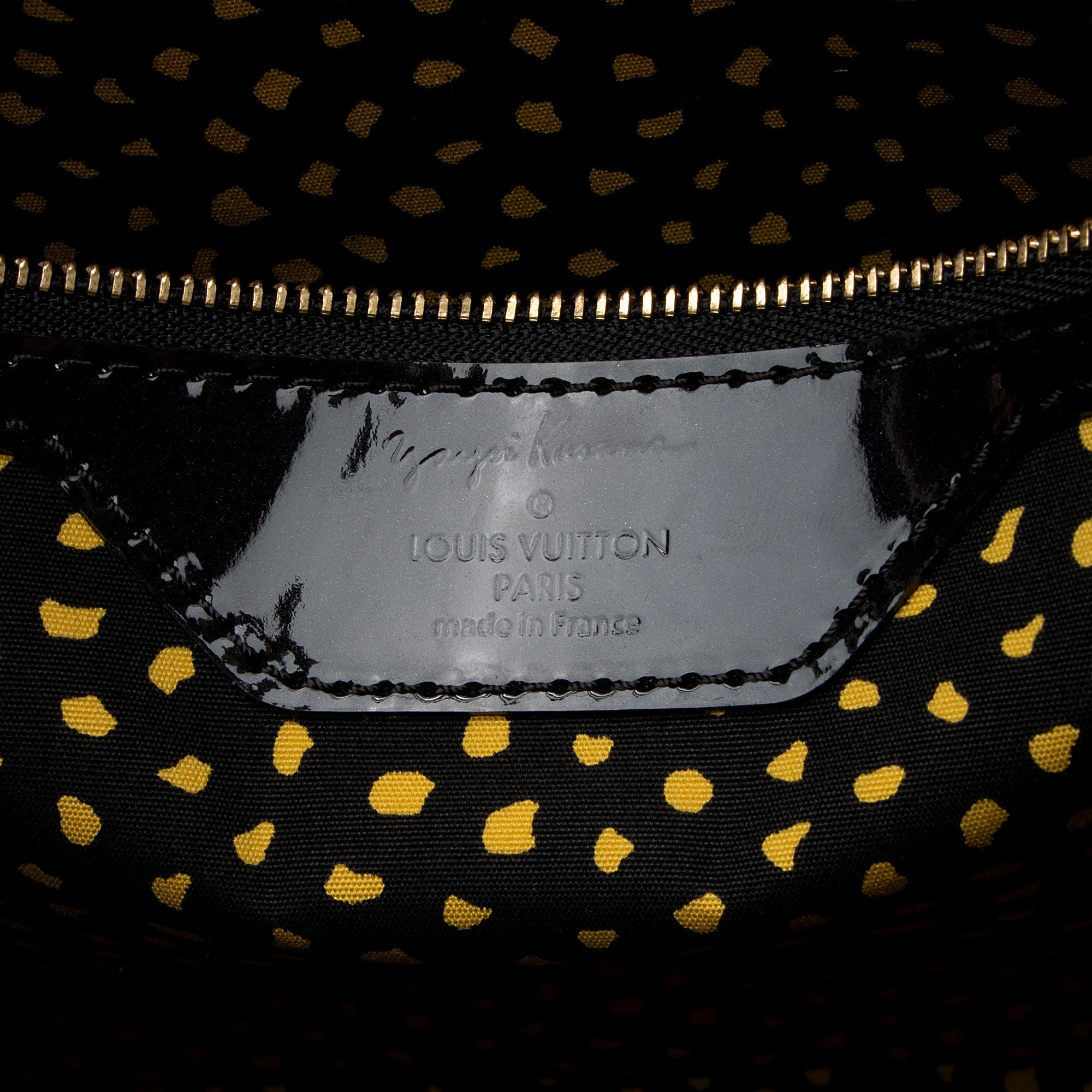 Louis Vuitton x YK Monogram Vernis Infinity Dots Lockit MM Satchel