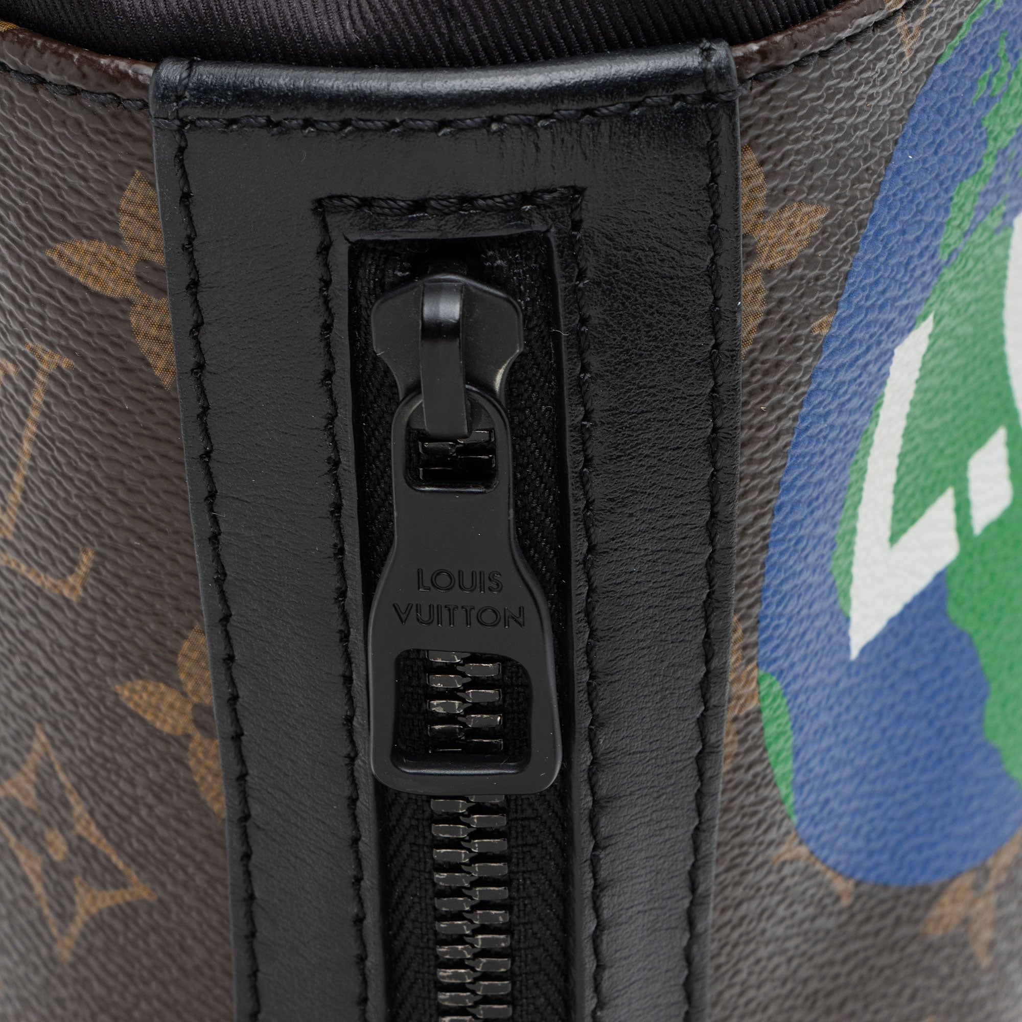 Louis Vuitton Limited Edition Monogram Canvas Logo Story Sling Bag