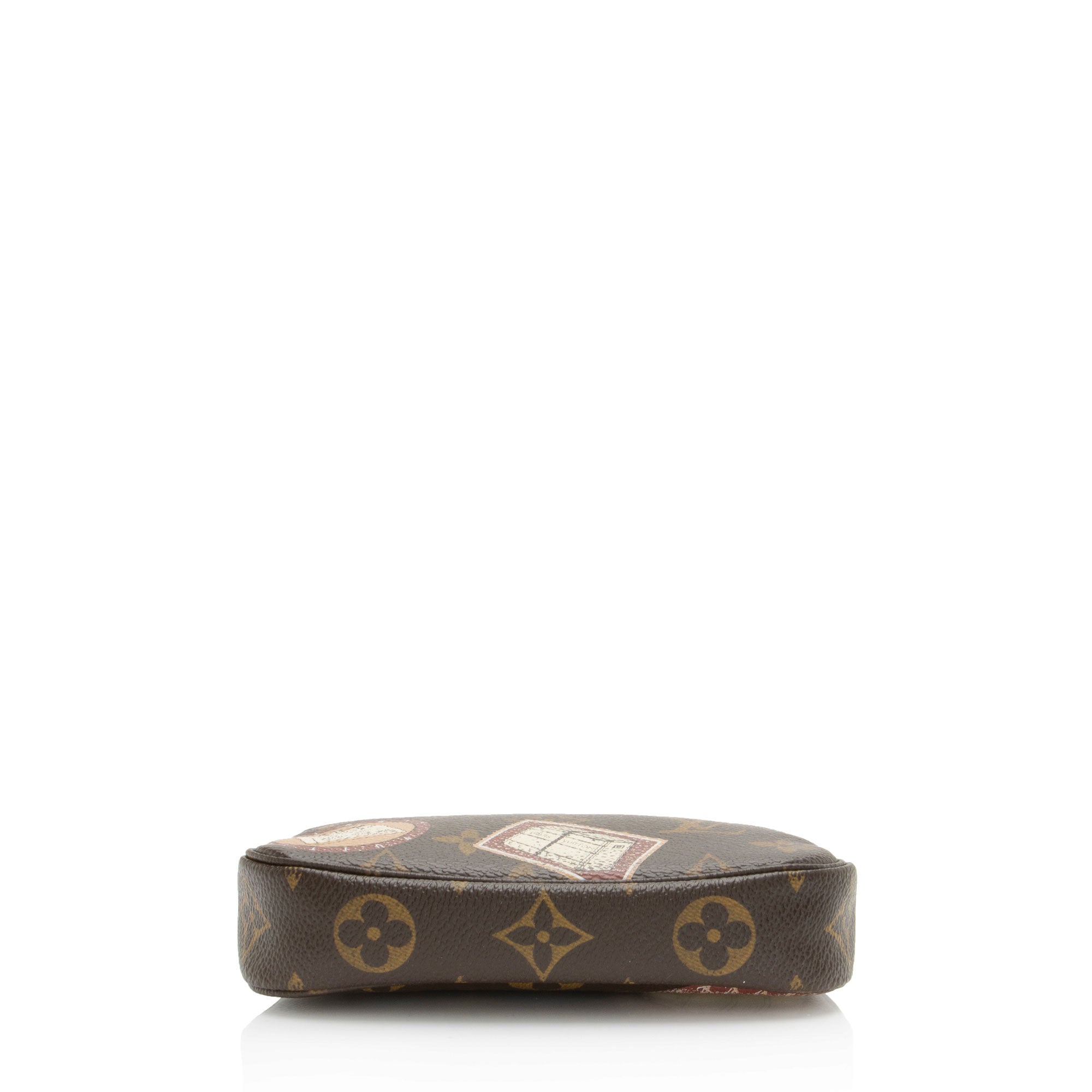 Louis Vuitton Limited Edition Monogram Canvas Patches Mini Pochette Accessoires