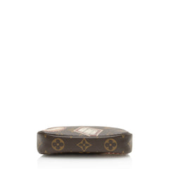 Louis Vuitton Limited Edition Monogram Canvas Patches Mini Pochette Accessoires