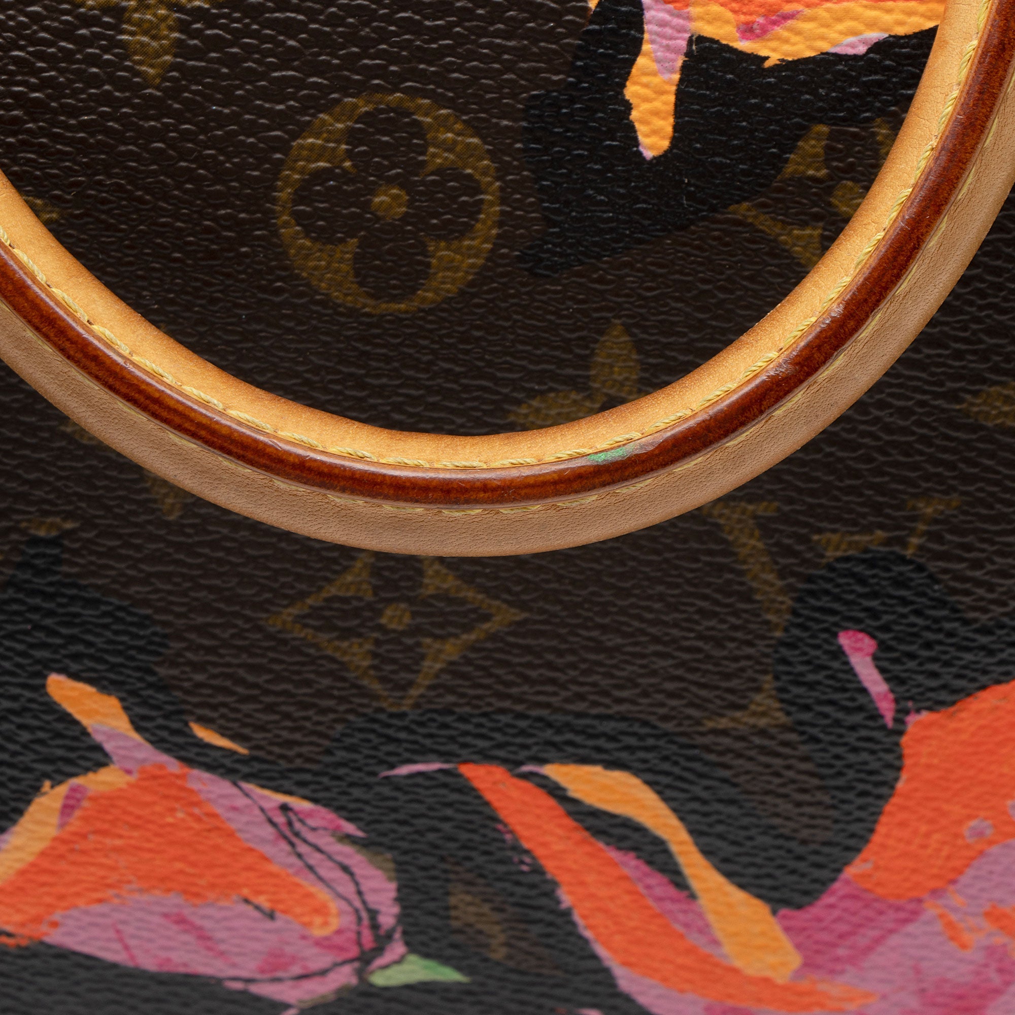 Louis Vuitton Limited Edition Monogram Canvas Roses Speedy 30 Satchel