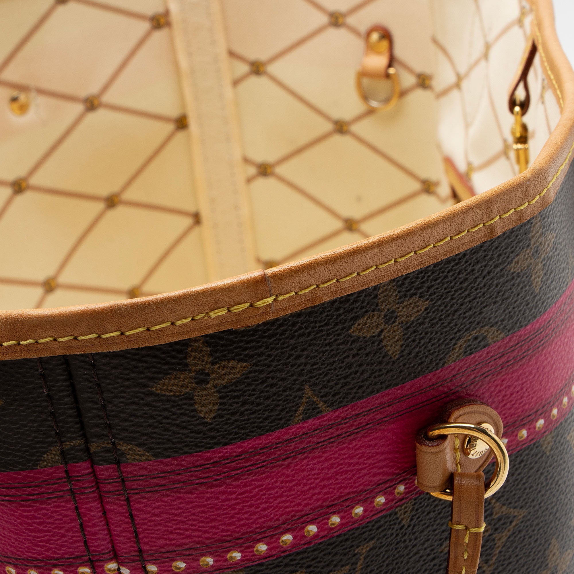 Louis Vuitton Limited Edition Monogram Canvas Summer Trunk Neverfull MM Tote