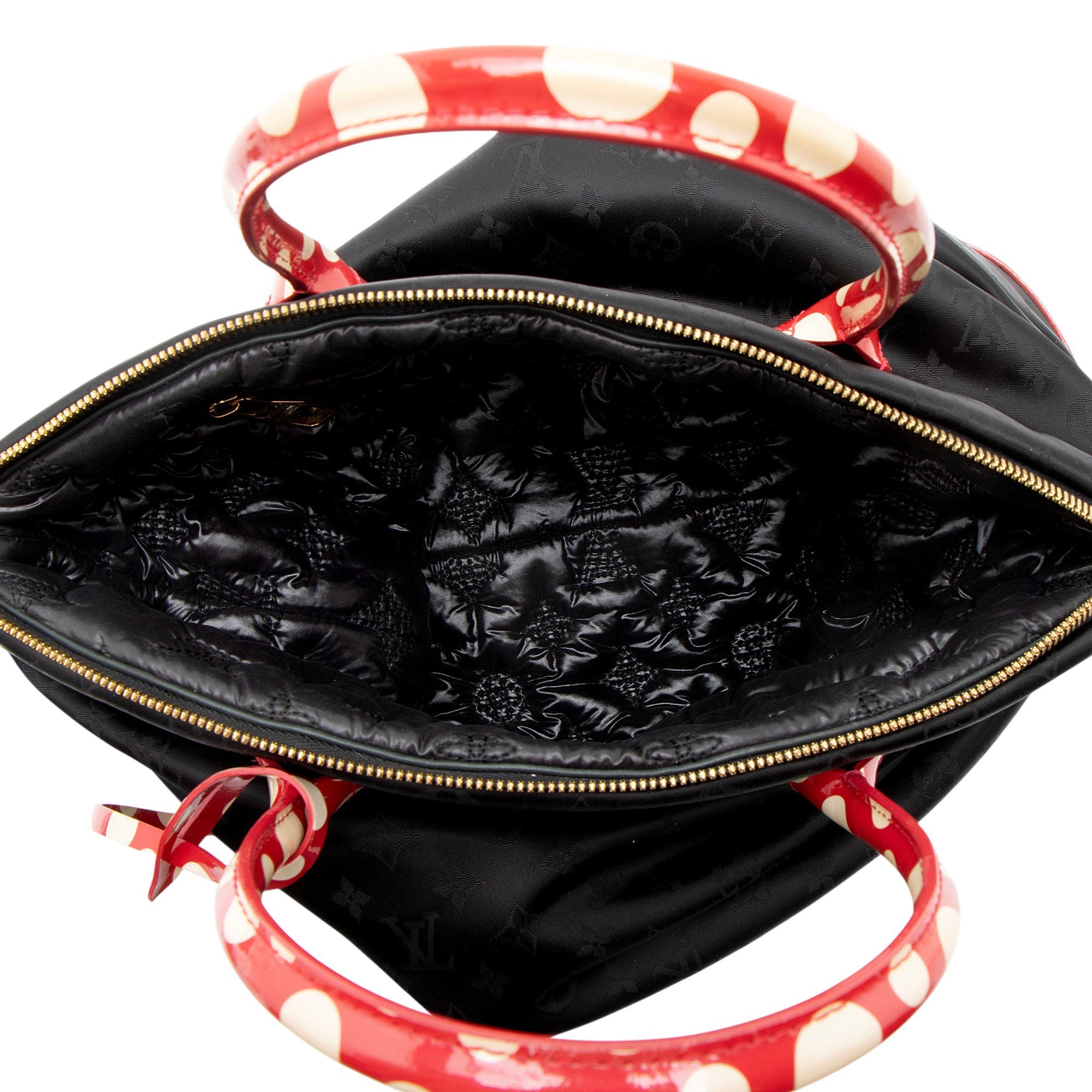Louis Vuitton Limited Edition Monogram Nylon Infinity Dots Lockit MM Satchel