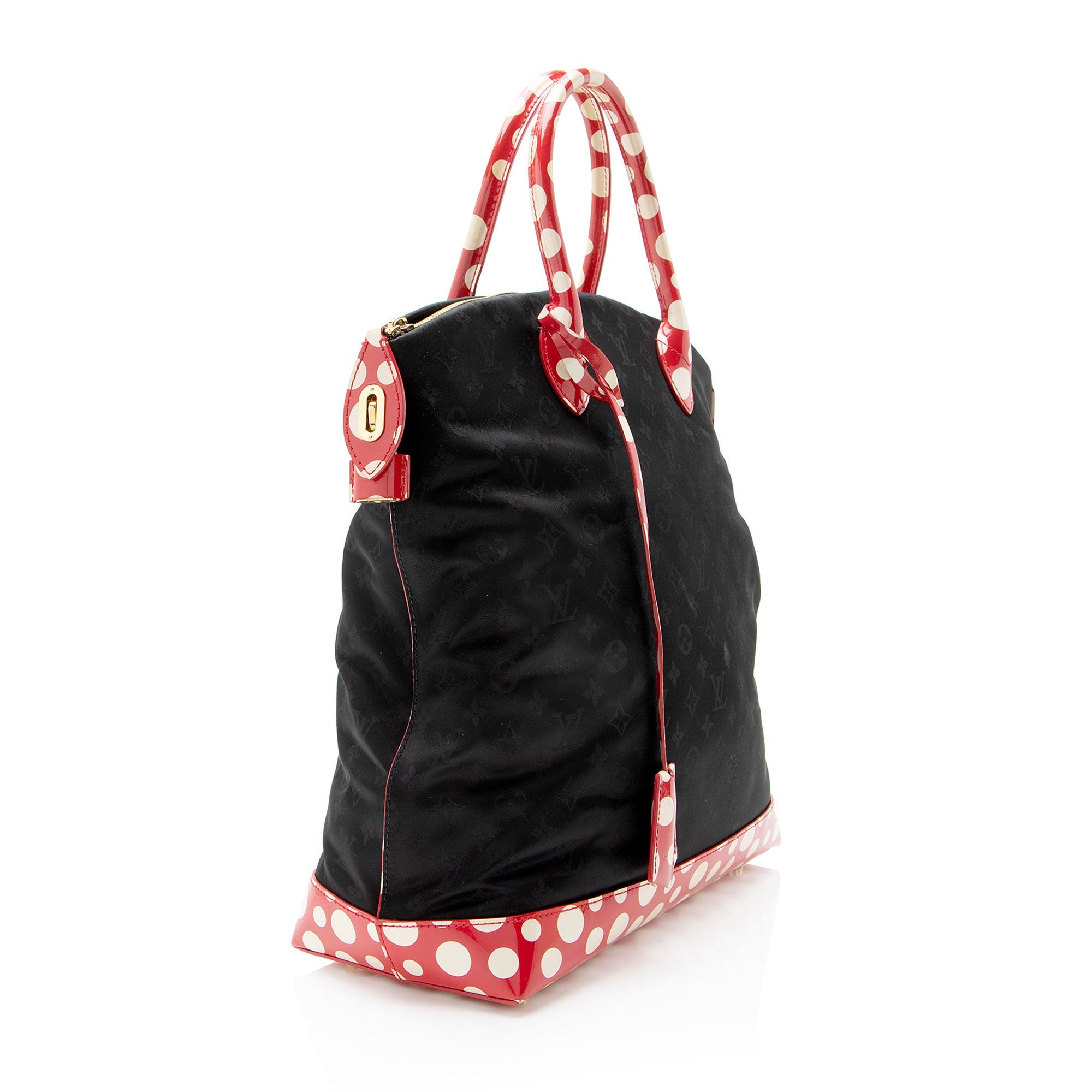 Louis Vuitton Limited Edition Monogram Nylon Infinity Dots Lockit MM Satchel