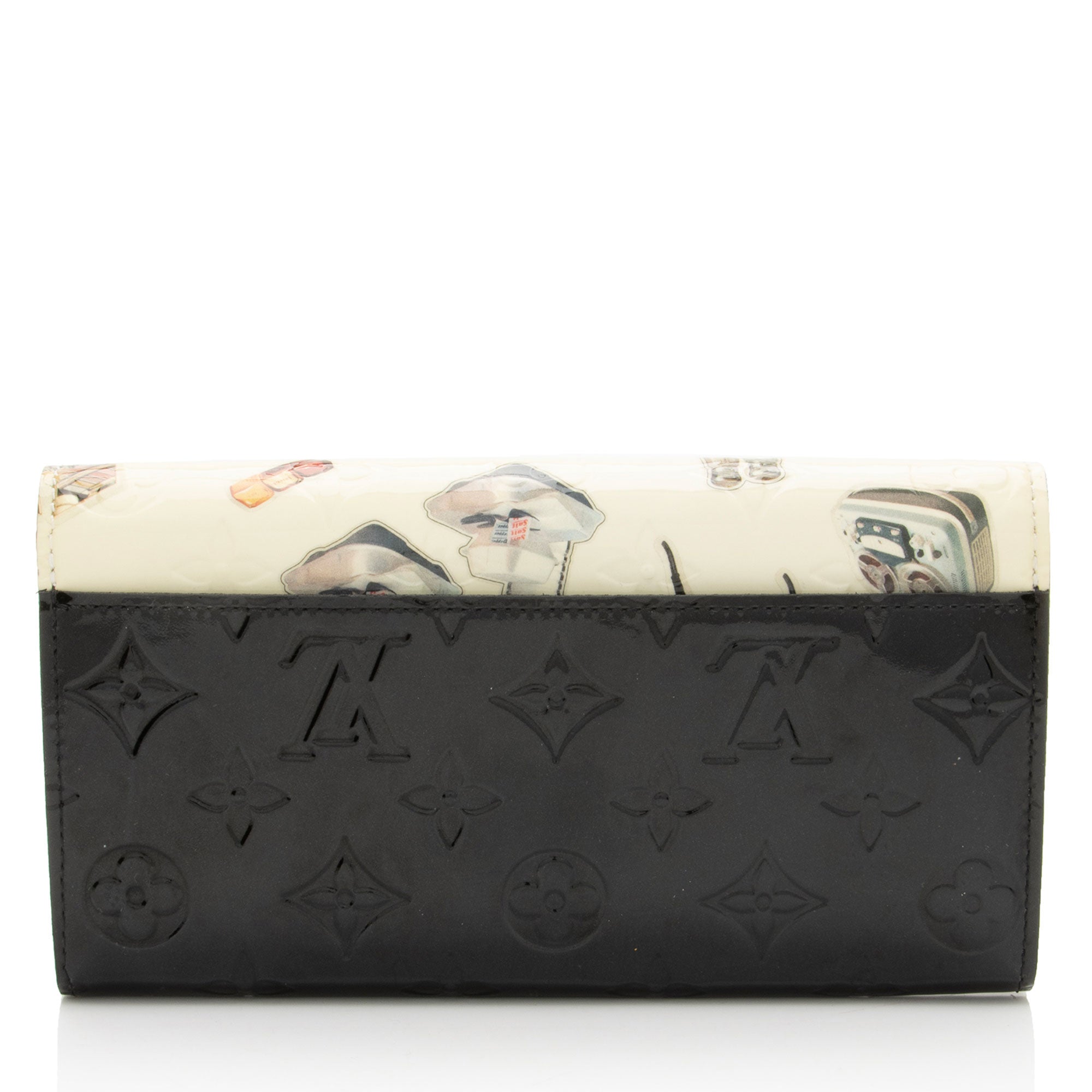 Louis Vuitton Limited Edition Monogram Vernis Stickers Sarah Wallet