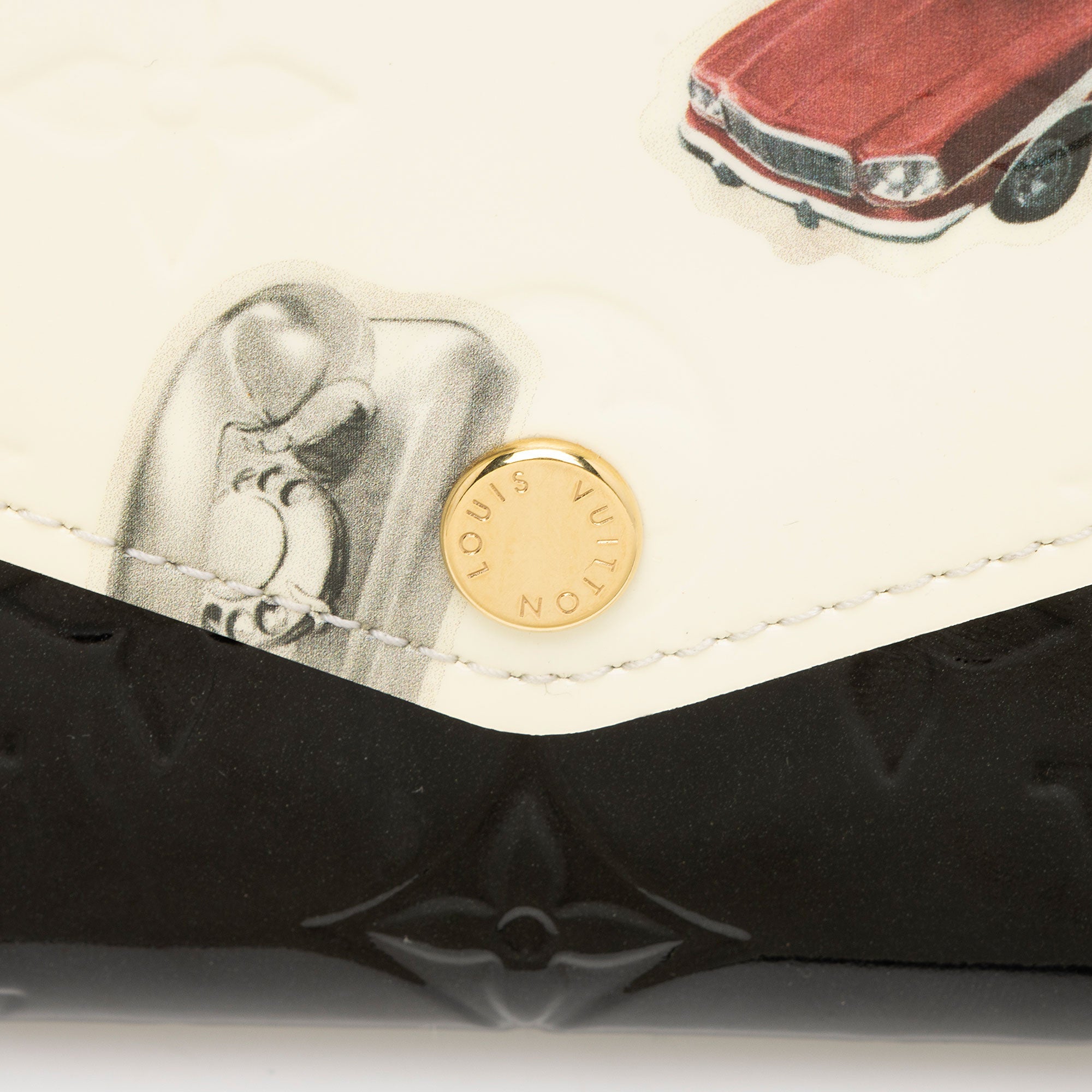Louis Vuitton Limited Edition Monogram Vernis Stickers Sarah Wallet