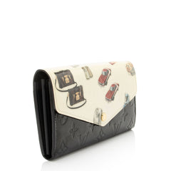Louis Vuitton Limited Edition Monogram Vernis Stickers Sarah Wallet