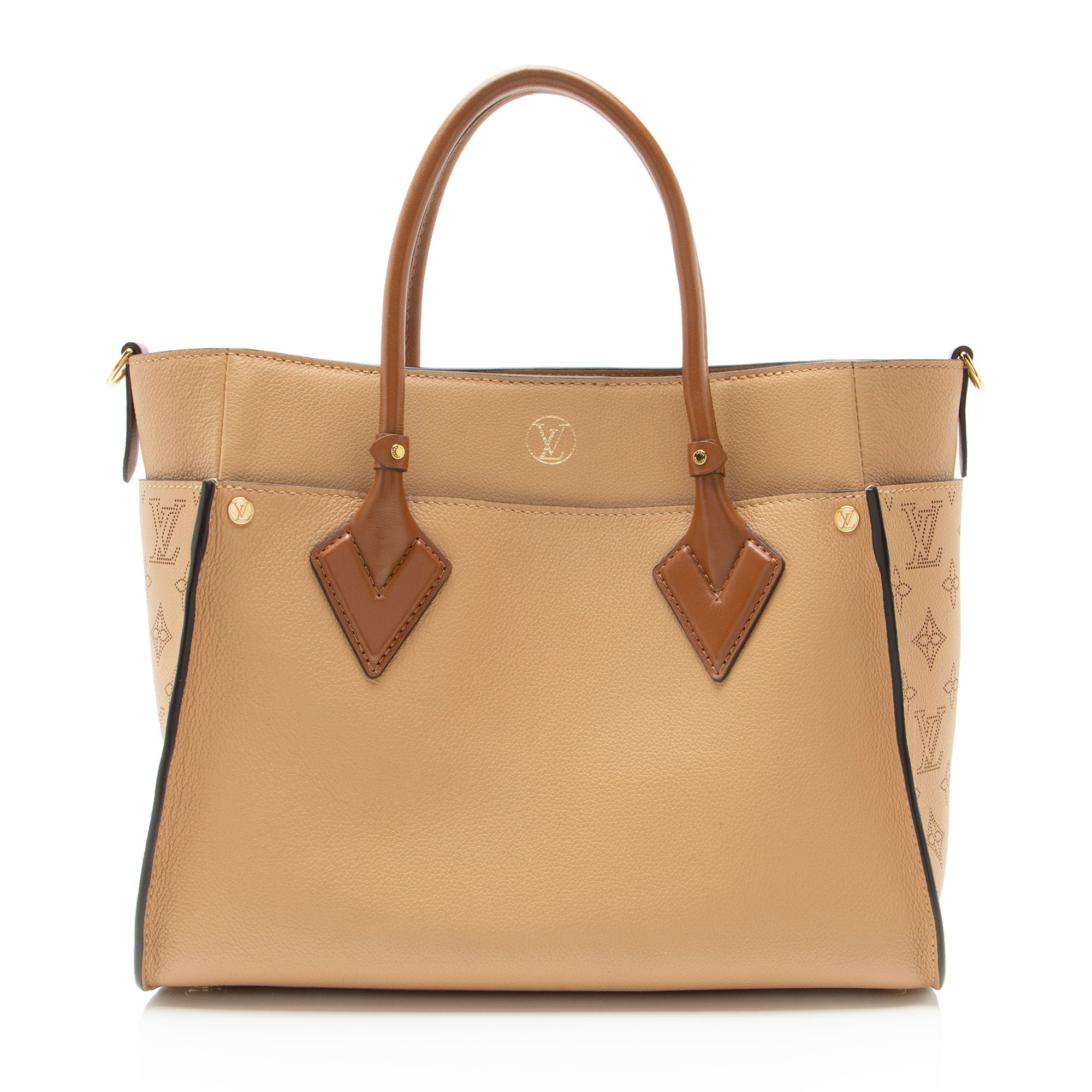 Louis Vuitton Mahina Calfskin On My Side MM Tote