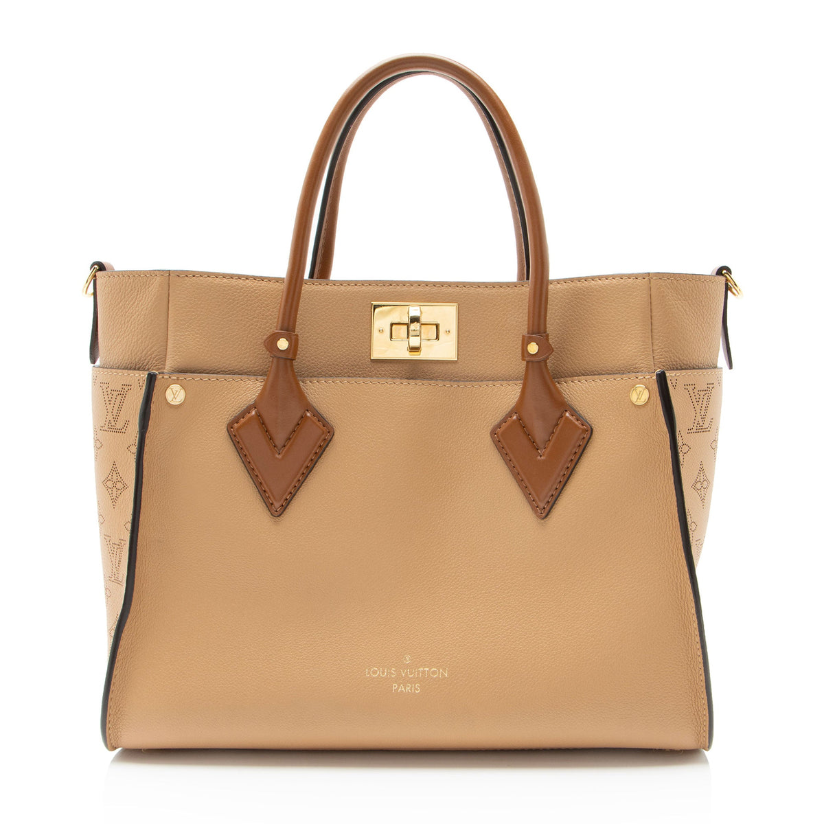 Louis Vuitton Mahina Calfskin On My Side MM Tote