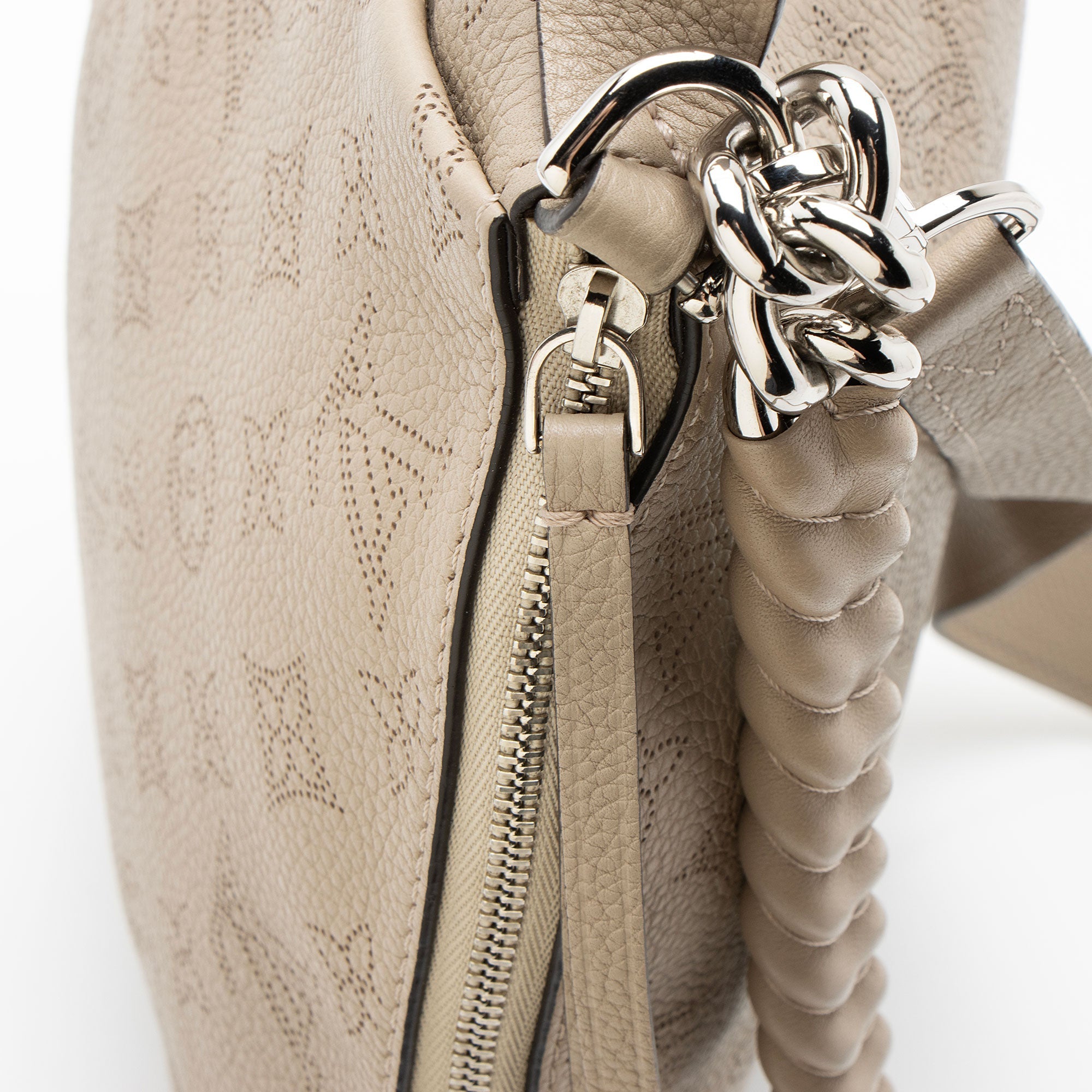 Louis Vuitton Mahina Leather Babylone Chain BB Satchel