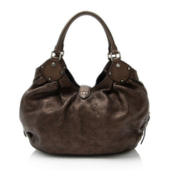 Louis Vuitton Metallic Mahina Leather L Hobo