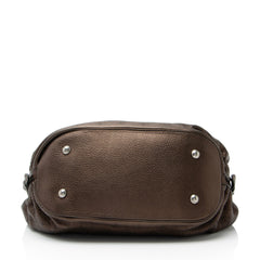 Louis Vuitton Metallic Mahina Leather L Hobo