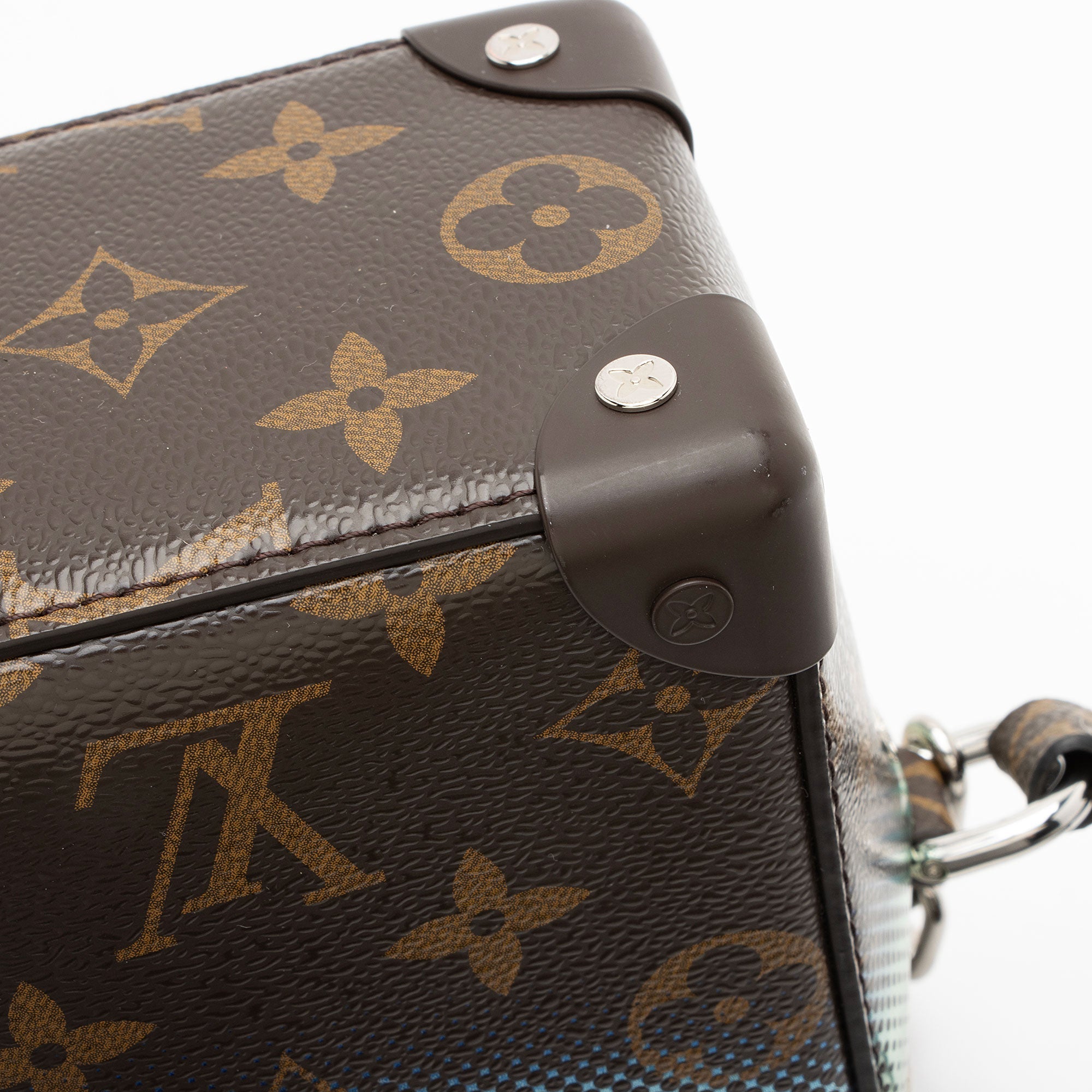 Louis Vuitton Metallic Monogram Canvas Nebula Mini Soft Trunk