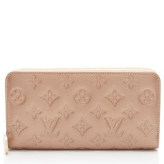 Louis Vuitton Metallic Monogram Embossed Lambskin Coussin Zippy Wallet