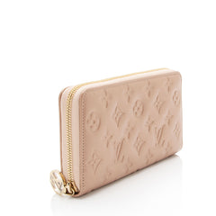 Louis Vuitton Metallic Monogram Embossed Lambskin Coussin Zippy Wallet