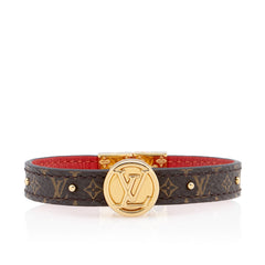 Louis Vuitton Mini Monogram Canvas LV Circle Reversible Bracelet