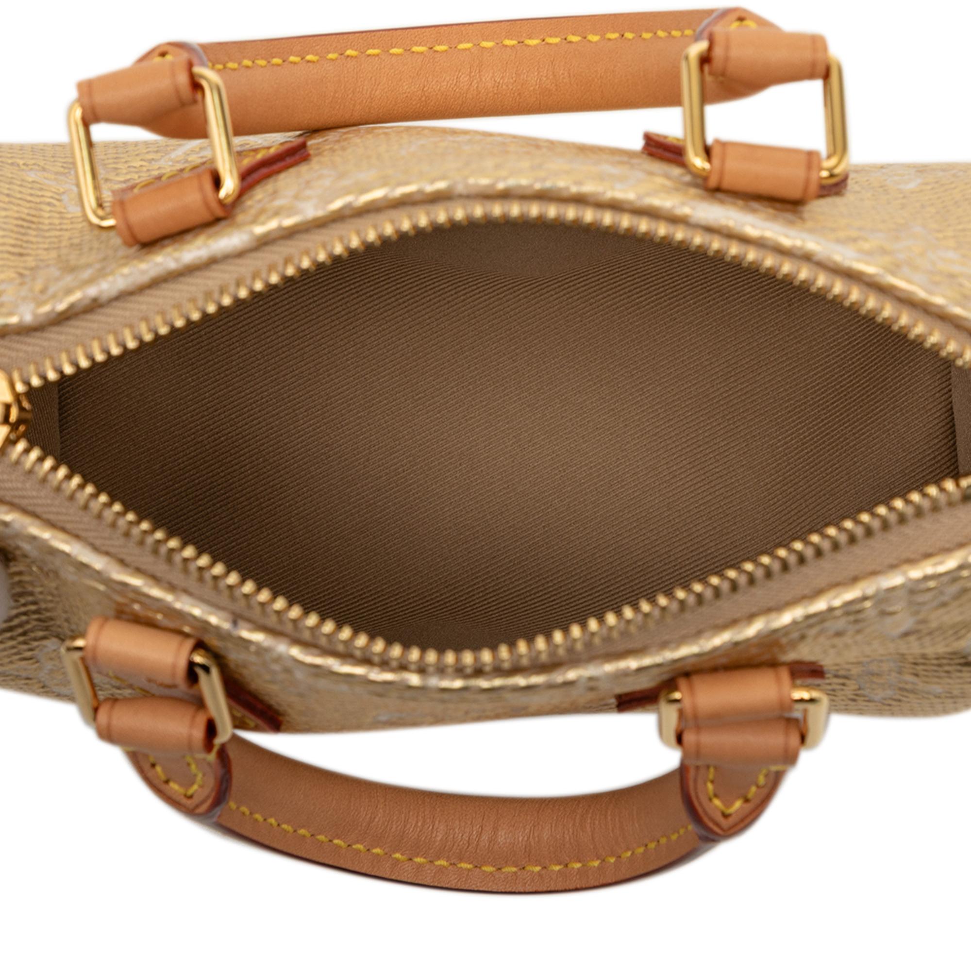 Louis Vuitton Monoglam Nano Speedy Bandouliere