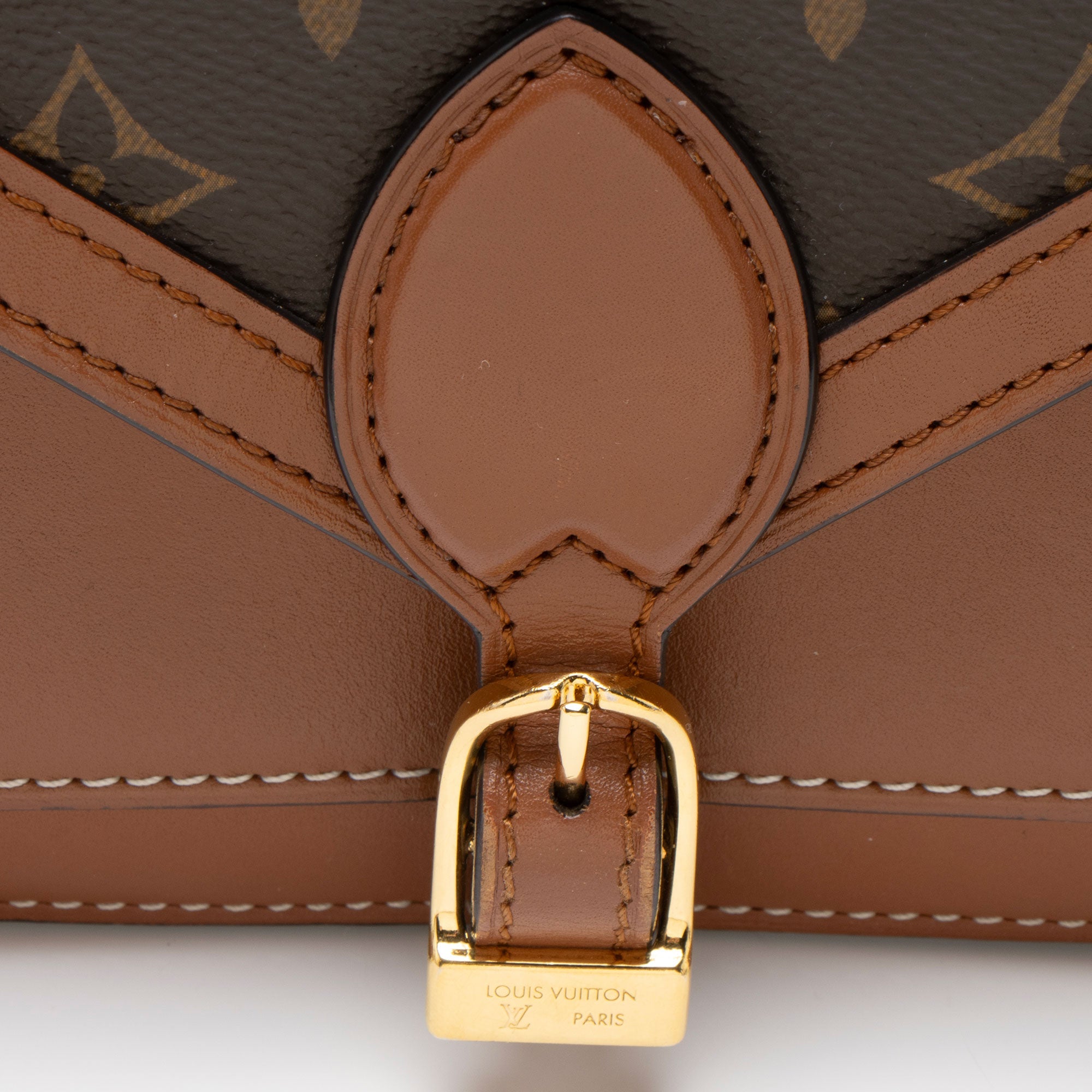 Louis Vuitton Monogram Canvas Calfskin Biface Shoulder Bag