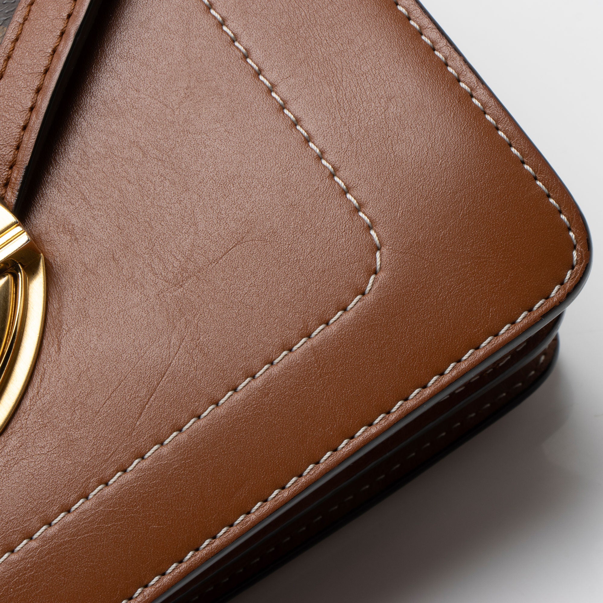 Louis Vuitton Monogram Canvas Calfskin Biface Shoulder Bag