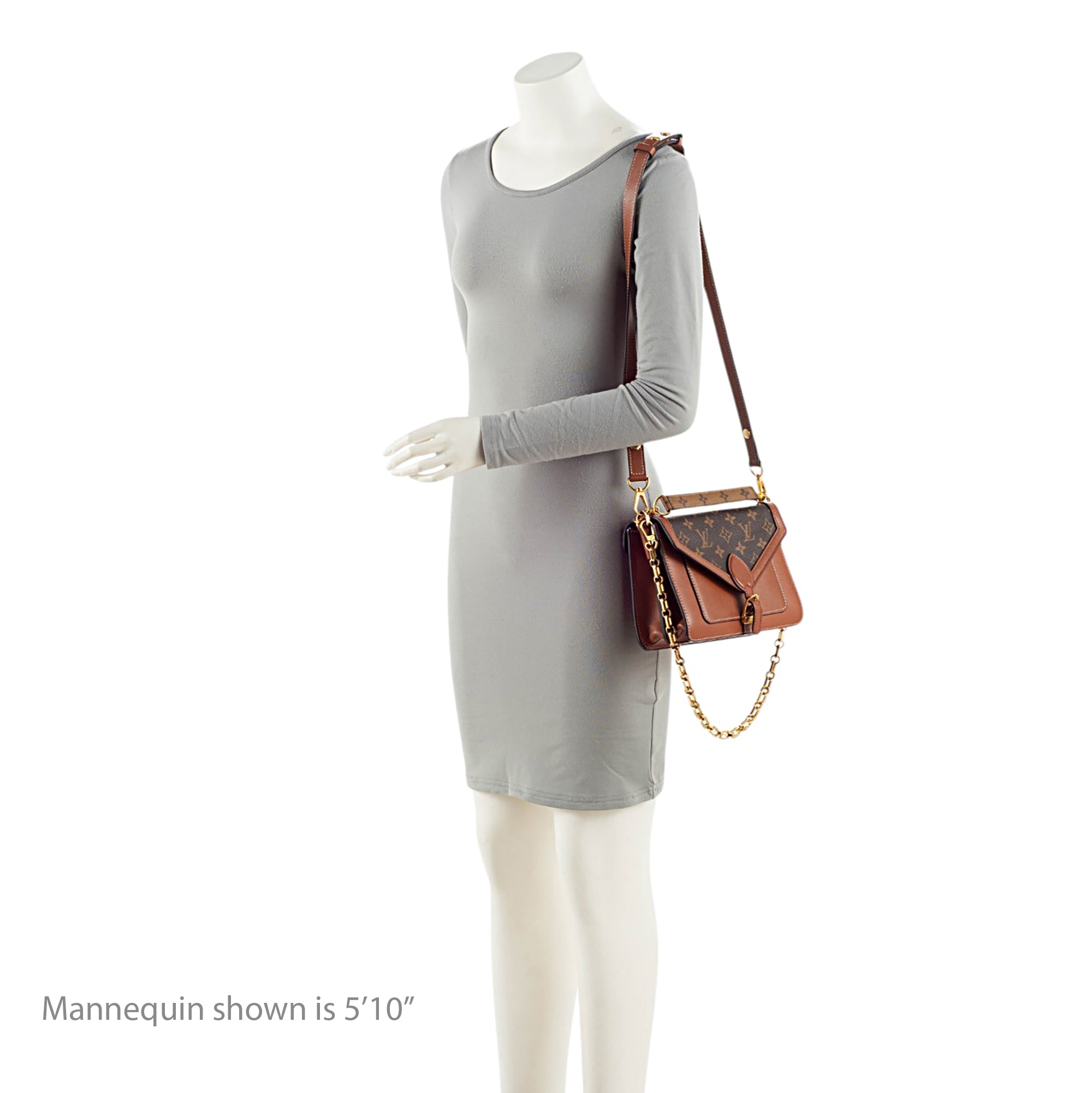 Louis Vuitton Monogram Canvas Calfskin Biface Shoulder Bag