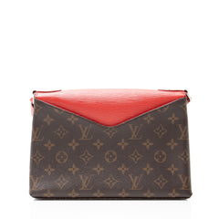 Louis Vuitton Monogram Canvas Epi Leather Saint Michel Shoulder Bag