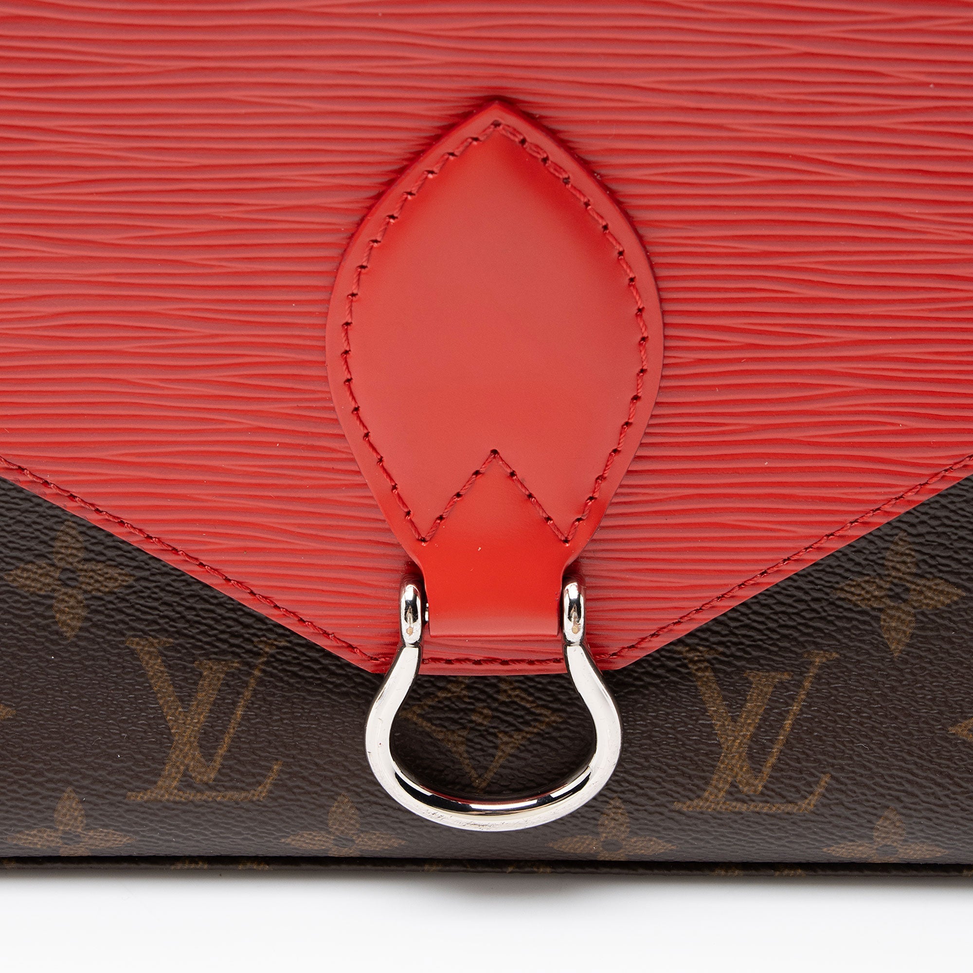 Louis Vuitton Monogram Canvas Epi Leather Saint Michel Shoulder Bag