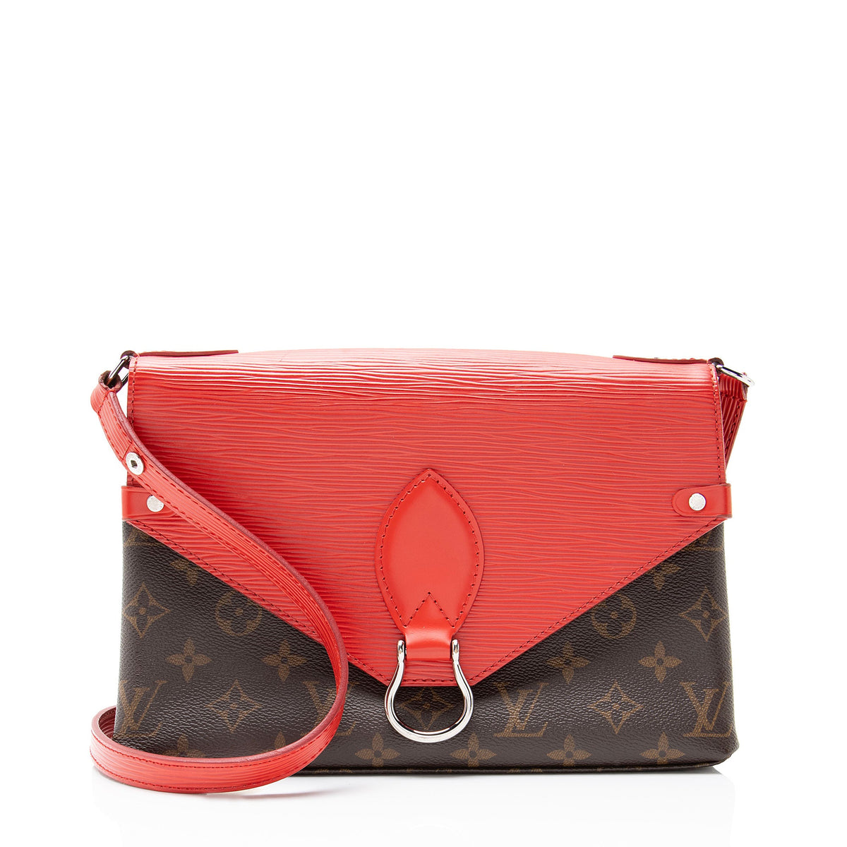 Louis Vuitton Monogram Canvas Epi Leather Saint Michel Shoulder Bag