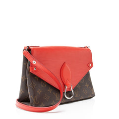 Louis Vuitton Monogram Canvas Epi Leather Saint Michel Shoulder Bag