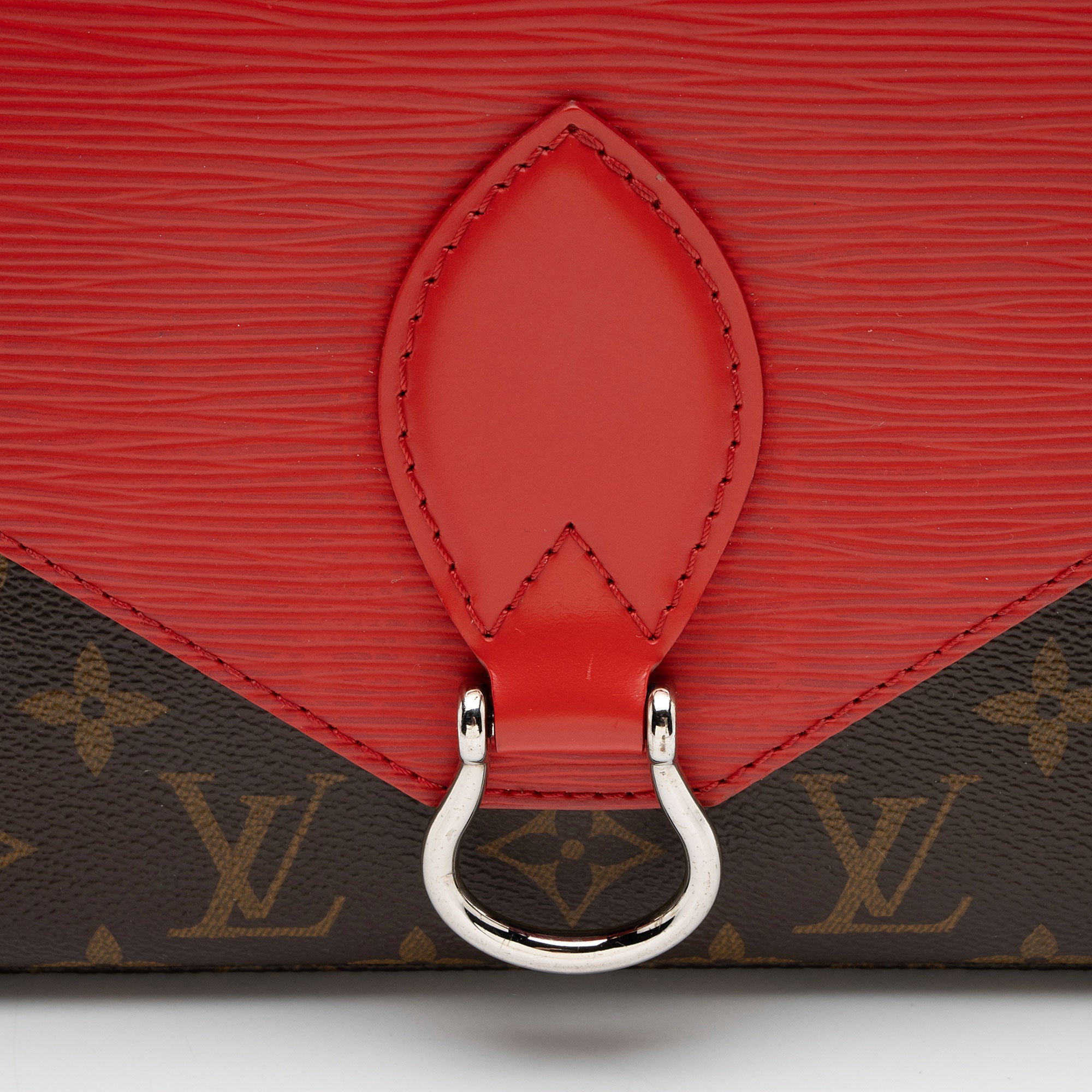 Louis Vuitton Monogram Canvas Epi Leather Saint Michel Shoulder Bag