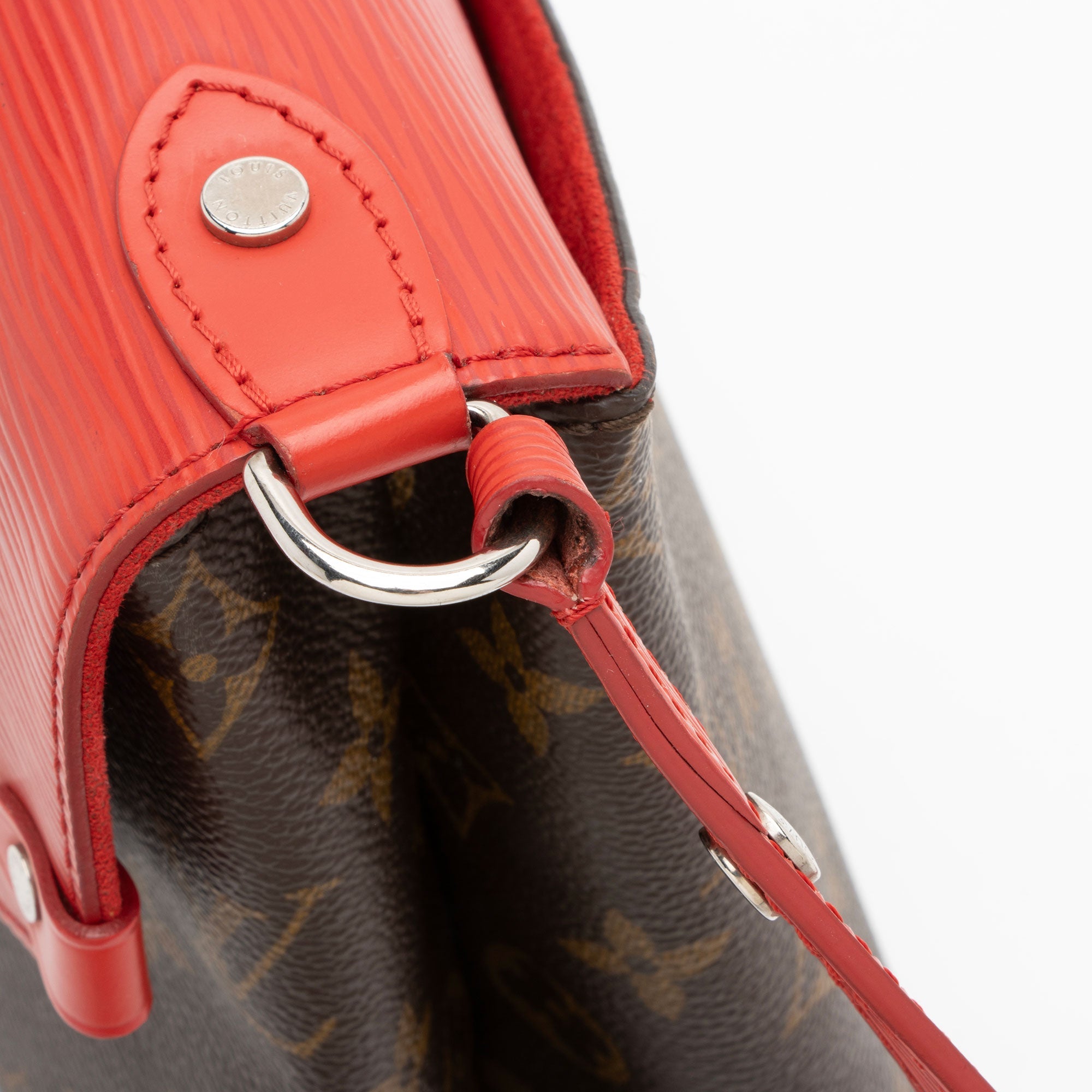 Louis Vuitton Monogram Canvas Epi Leather Saint Michel Shoulder Bag