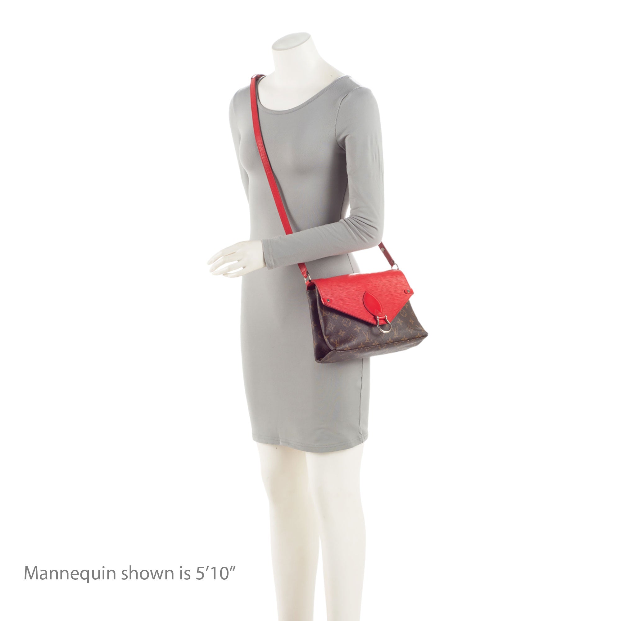Louis Vuitton Monogram Canvas Epi Leather Saint Michel Shoulder Bag
