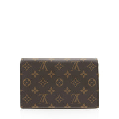 Louis Vuitton Monogram Canvas Flore Chain Wallet